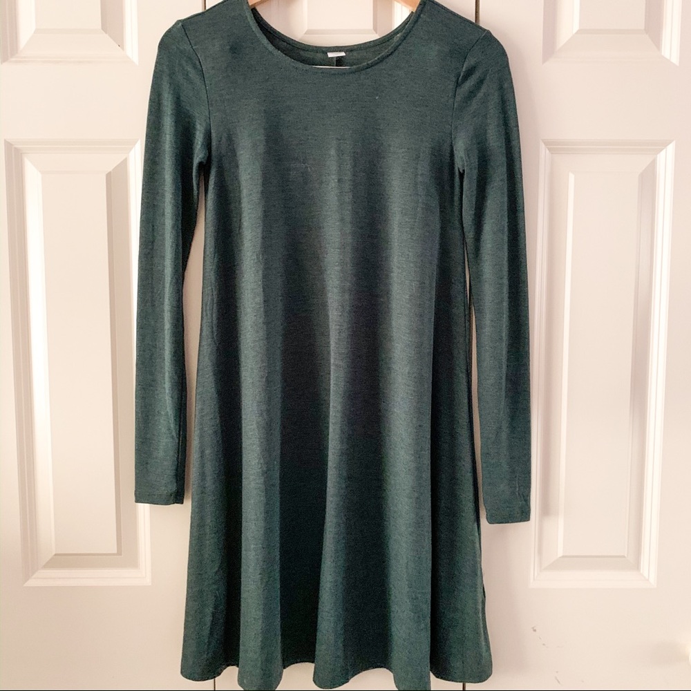 Long sleeve swing dress